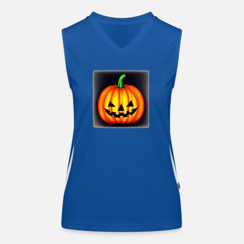 Halloween Spooky Pumpkin Lantern 20 Débardeur respirant contrasté Femme