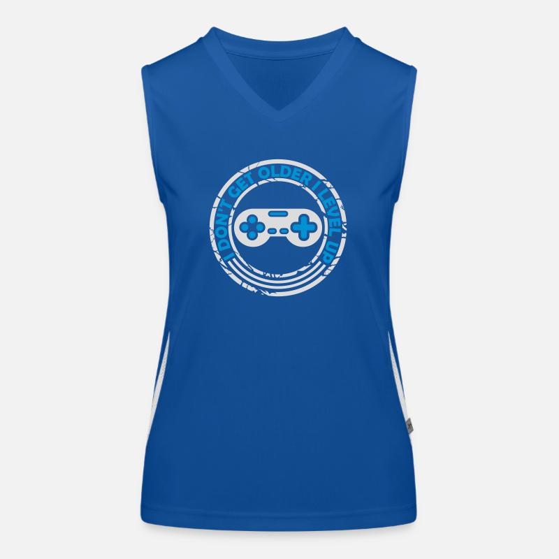 get older level up Funktionelles Kontrast-Tank Top für Frauen
