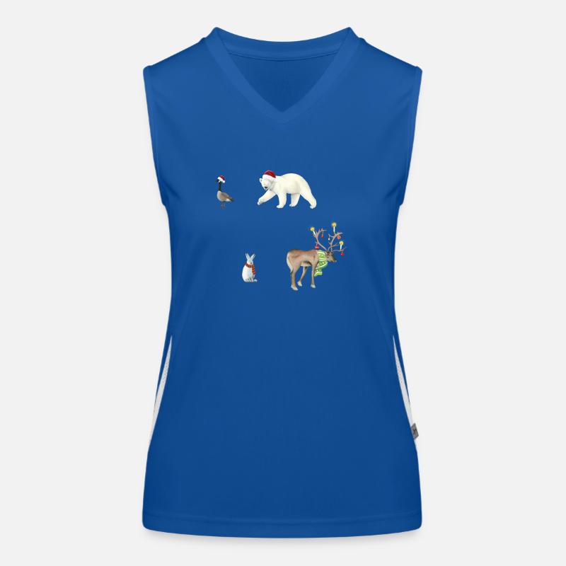 Weihnachten Funktionelles Kontrast-Tank Top für Frauen