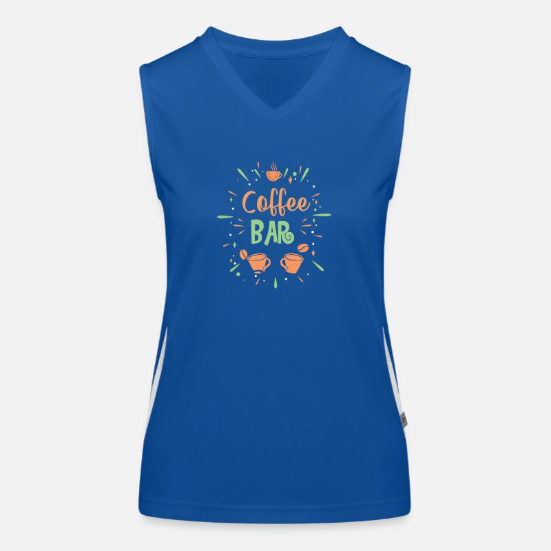 Café Funktionelles Kontrast-Tank Top für Frauen