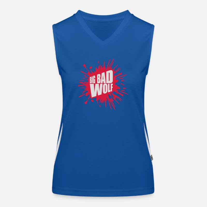 big bad wolf Zitat Funktionelles Kontrast-Tank Top für Frauen