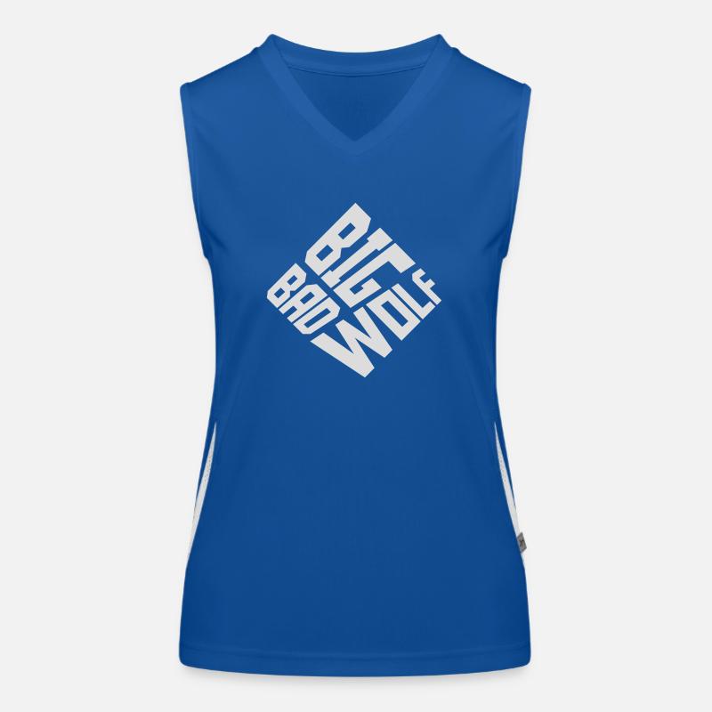 big bad wolf quote Women's Functional Contrast Tank Top
