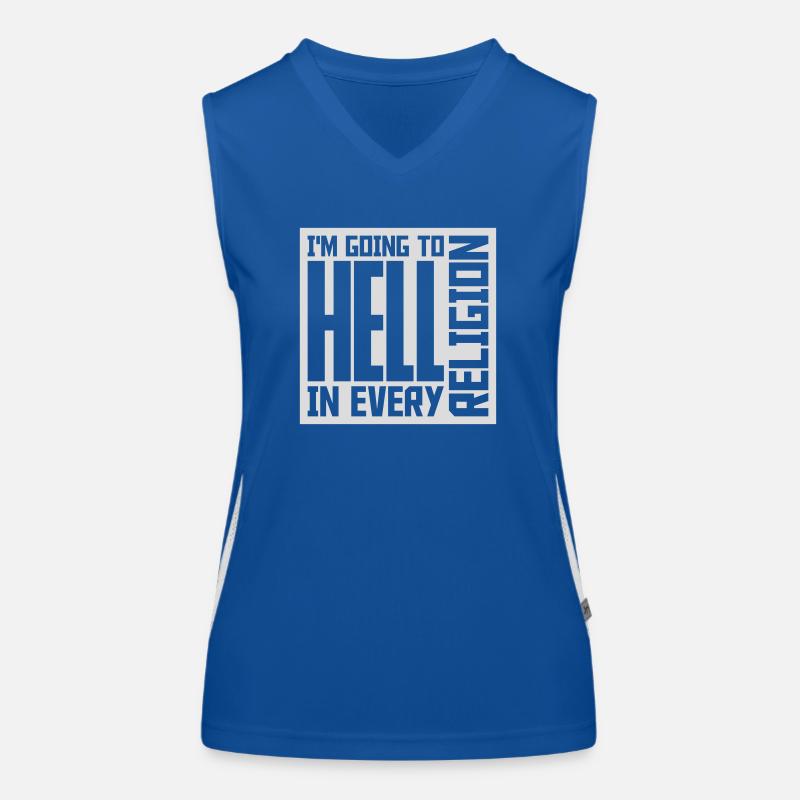 im going to hell Funktionelles Kontrast-Tank Top für Frauen