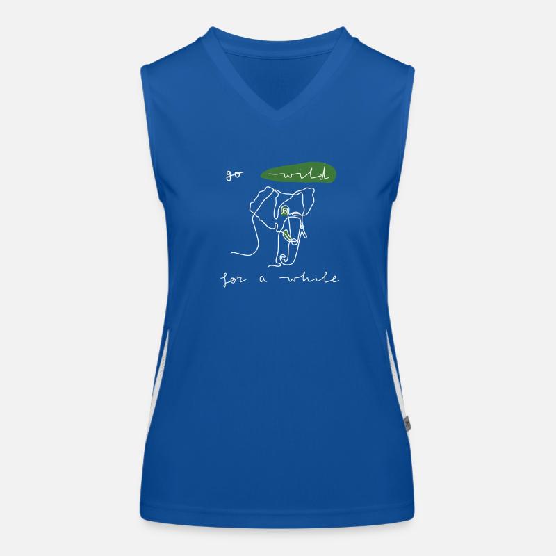 Go wild for a while Funktionelles Kontrast-Tank Top für Frauen