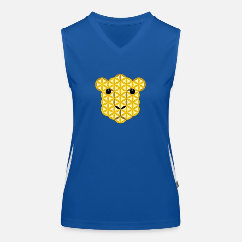 Leopard des Lebens - EB02 Funktionelles Kontrast-Tank Top für Frauen
