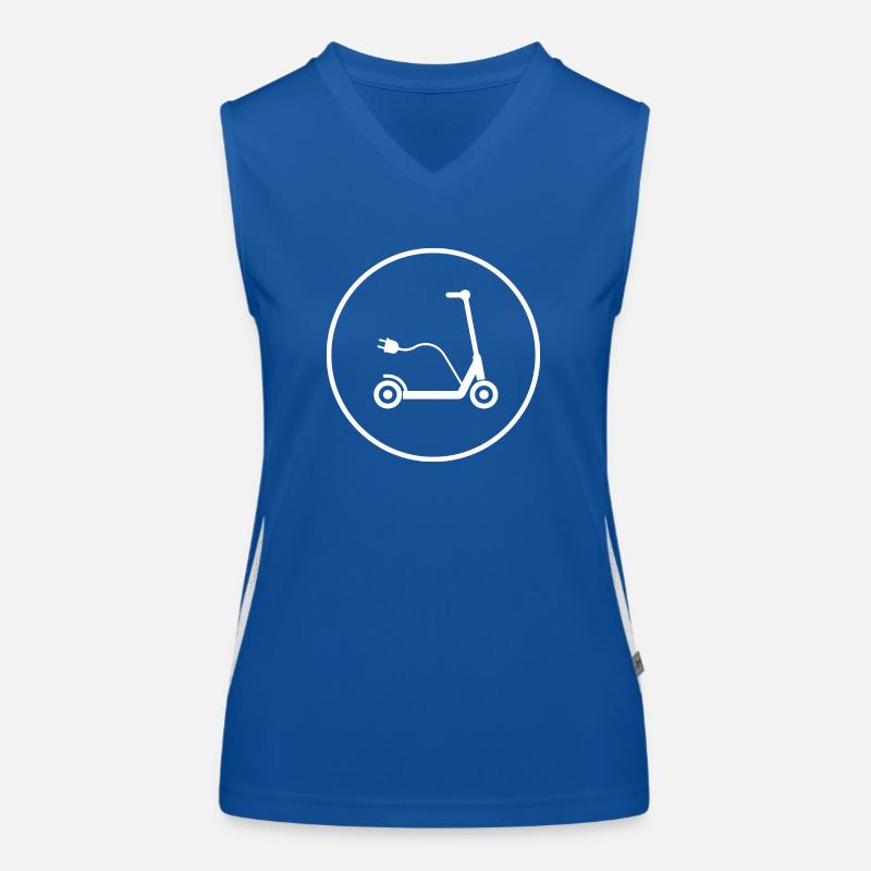 E-Scooter E-Roller Scooter Débardeur respirant contrasté Femme