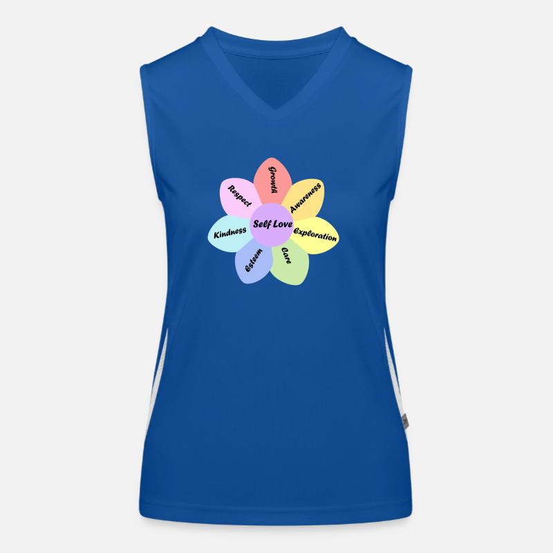 Rainbow pastel color self love basics Women's Functional Contrast Tank Top