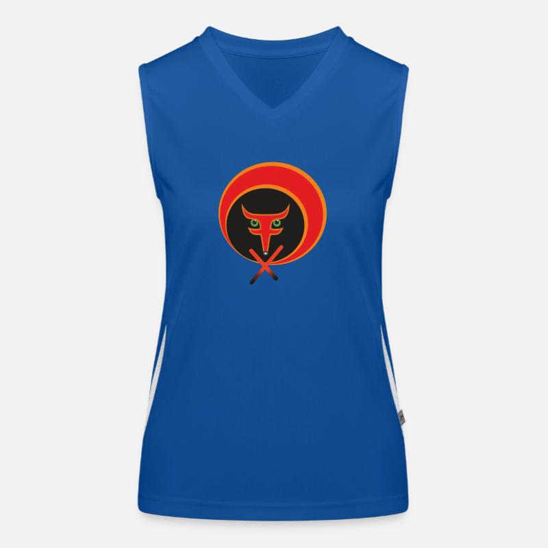 Der Rotfuchs des Lebens. Funktionelles Kontrast-Tank Top für Frauen