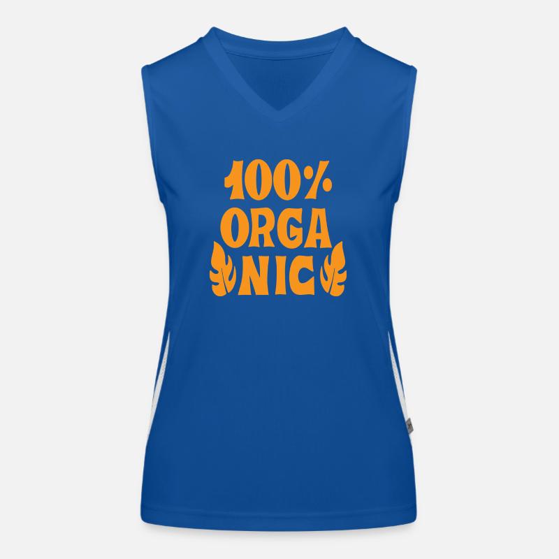 100% Organic Funktionelles Kontrast-Tank Top für Frauen