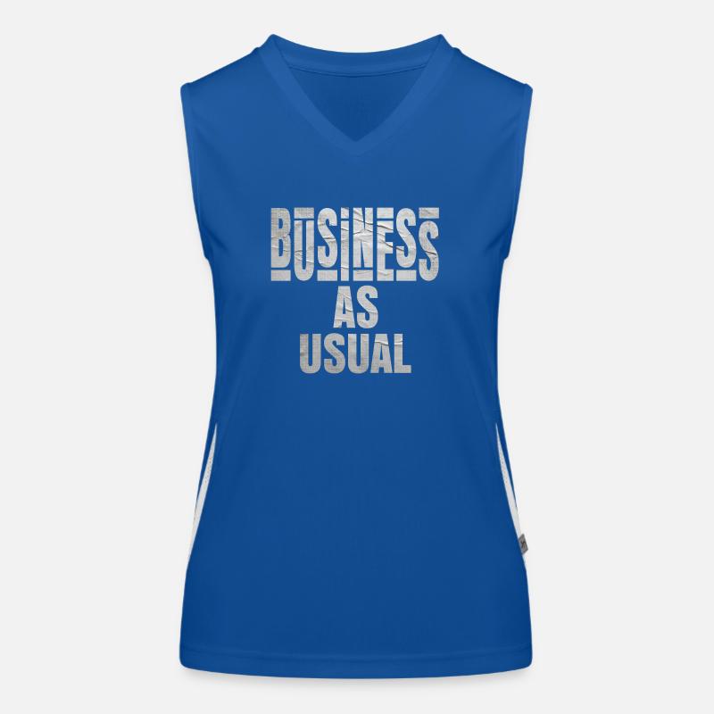 Business As Usual Paper style Women's Functional Contrast Tank Top