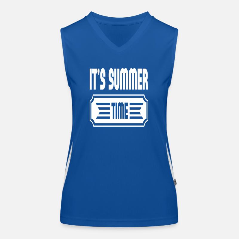 It´s Summer Time Funktionelles Kontrast-Tank Top für Frauen
