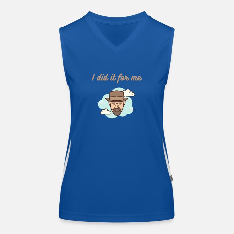 walter white meme Débardeur respirant contrasté Femme