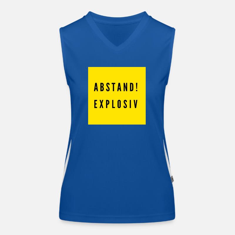 Abstand Explosiv LSBY Funktionelles Kontrast-Tank Top für Frauen