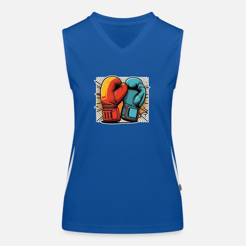 Boxhandschuhe Funktionelles Kontrast-Tank Top für Frauen