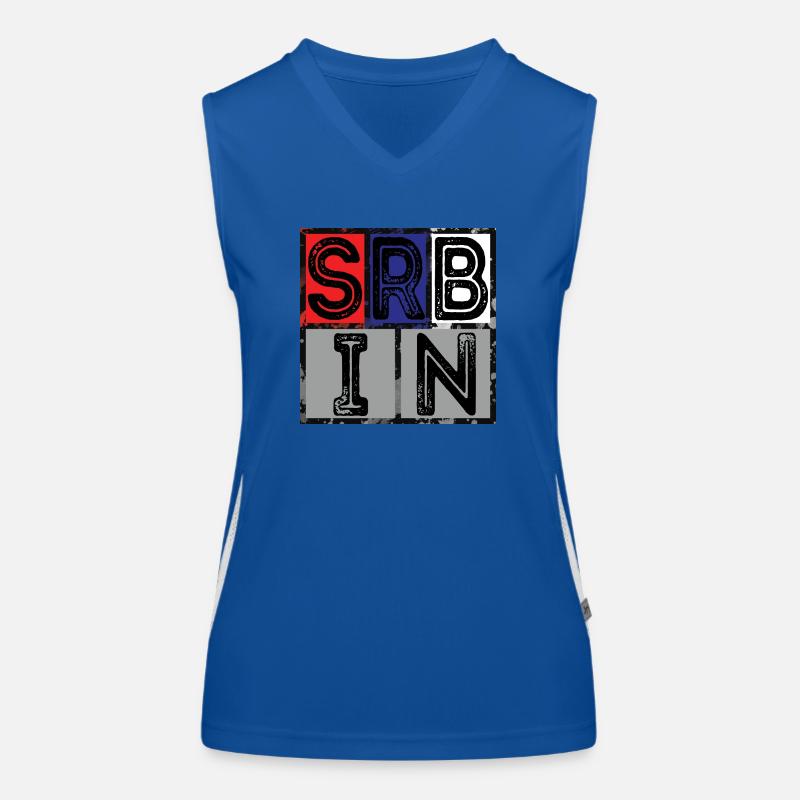 SRB IN - Budi srbin Funktionelles Kontrast-Tank Top für Frauen