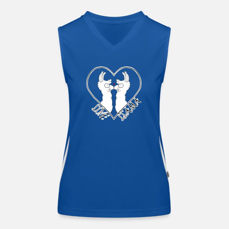 Love LLama Funktionelles Kontrast-Tank Top für Frauen