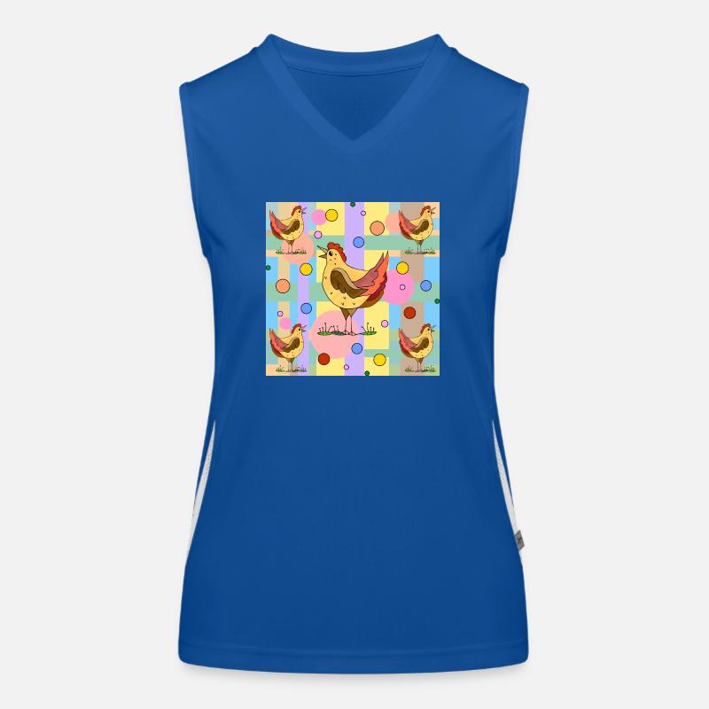 Poulets Débardeur respirant contrasté Femme