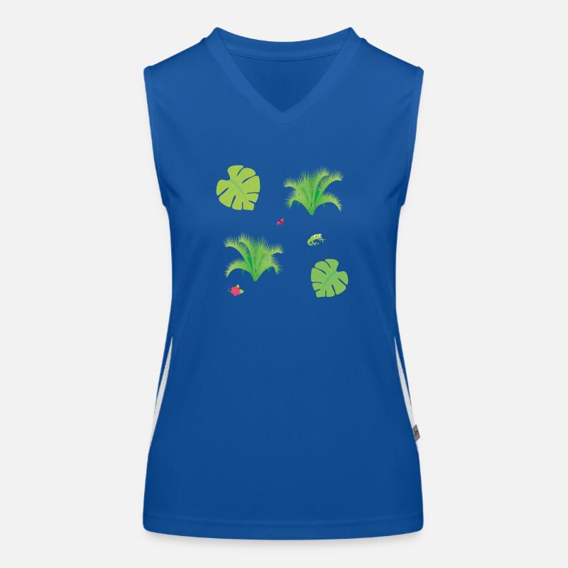 digital vector illustration Women's Functional Contrast Tank Top