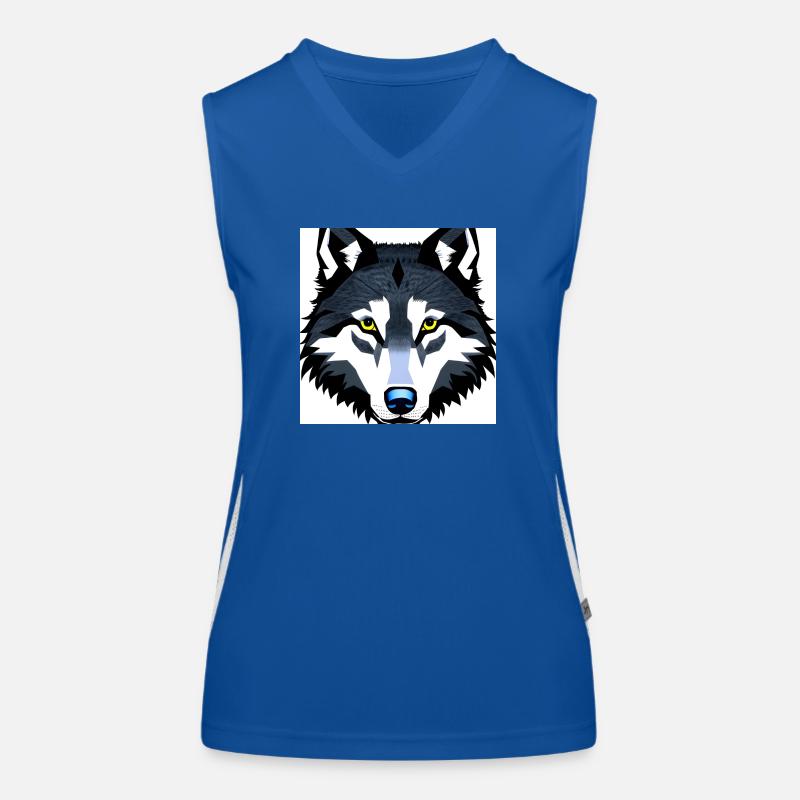 Wolf Shirt Funktionelles Kontrast-Tank Top für Frauen
