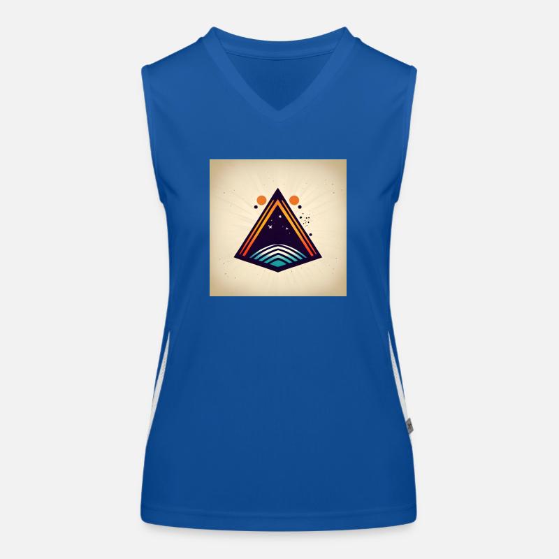 Space Triangle Women's Functional Contrast Tank Top