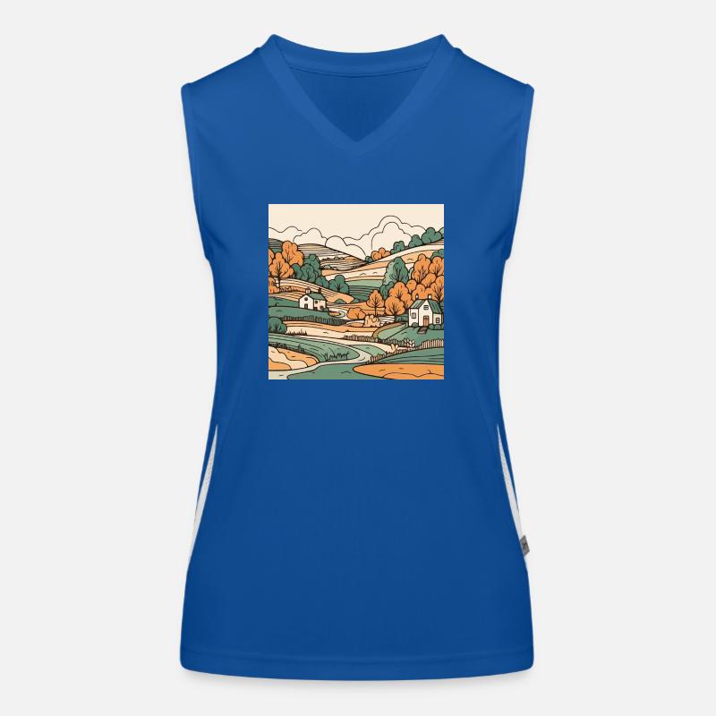 Paysage Débardeur respirant contrasté Femme