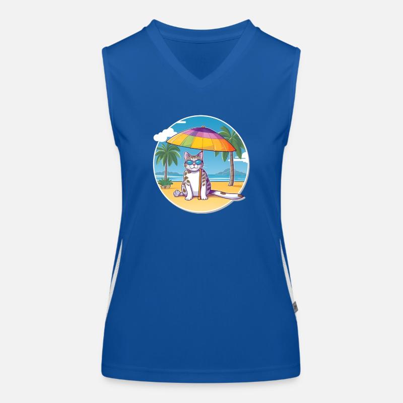 Chat de plage Débardeur respirant contrasté Femme