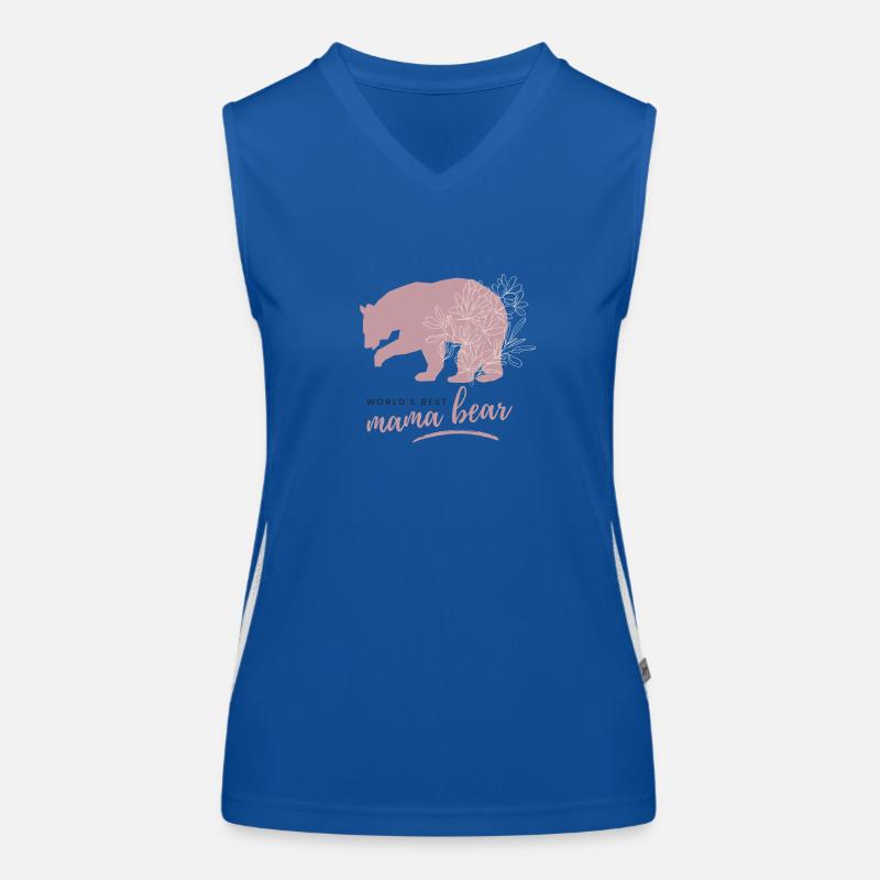 Sidback Unltd. - Mama bear Women's Functional Contrast Tank Top