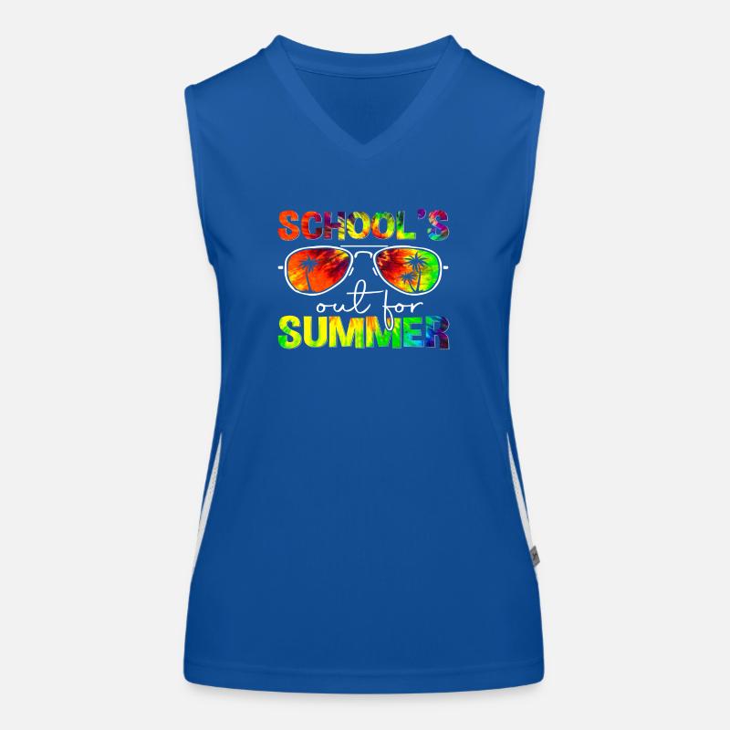 School´s out for Summer Funktionelles Kontrast-Tank Top für Frauen