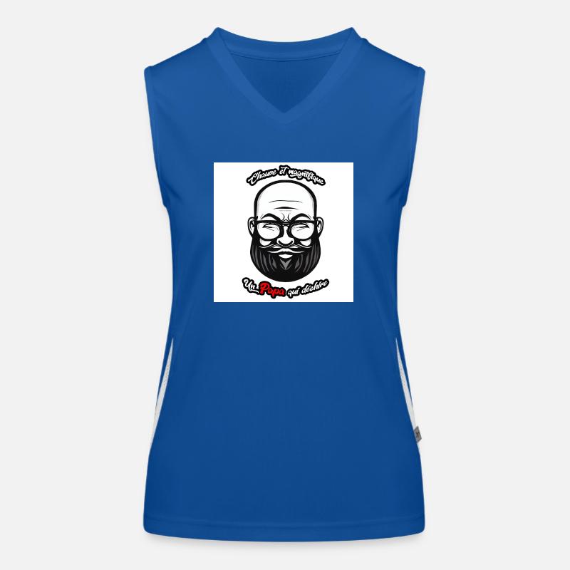Glatze Papa Funktionelles Kontrast-Tank Top für Frauen