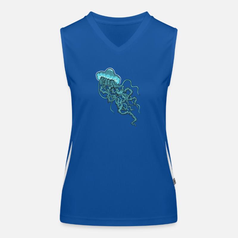 Blue Jellyfish Women's Functional Contrast Tank Top