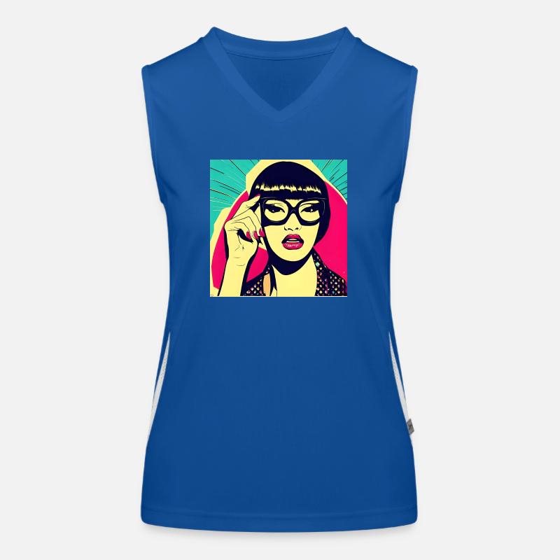 Ladies Women's Functional Contrast Tank Top