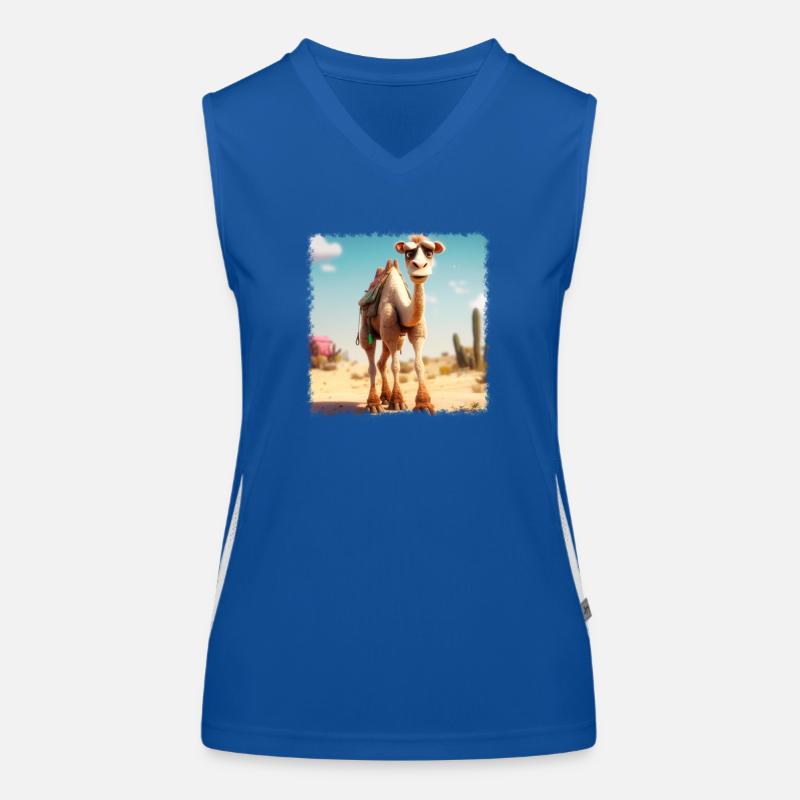 cool camel Women's Functional Contrast Tank Top