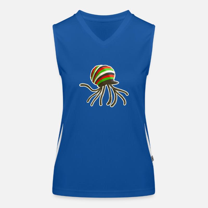 Bonnet reggaeman pieuvre Débardeur respirant contrasté Femme
