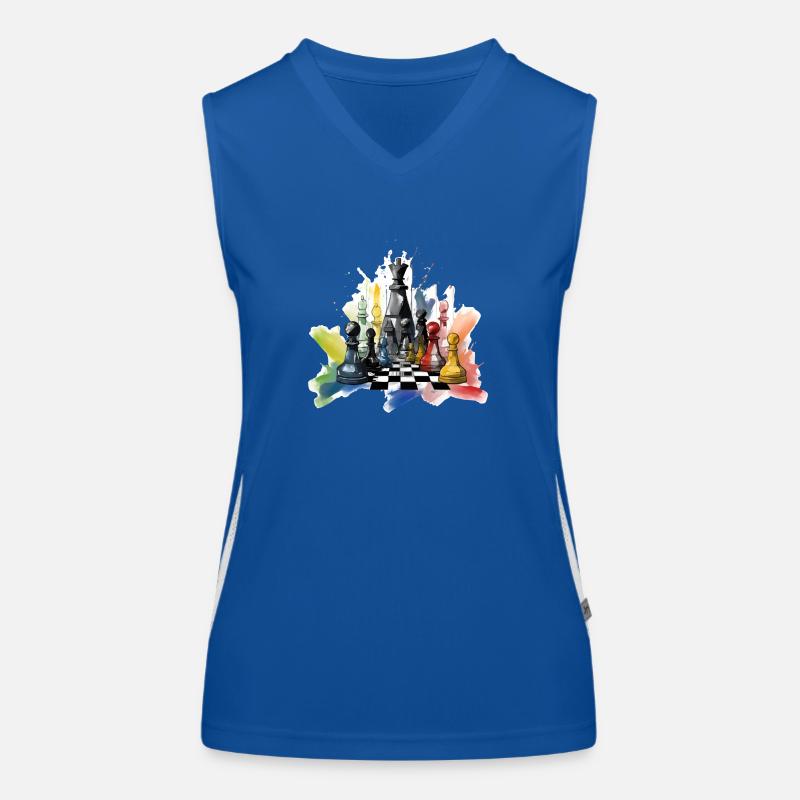 Chess composition n°4 Women's Functional Contrast Tank Top