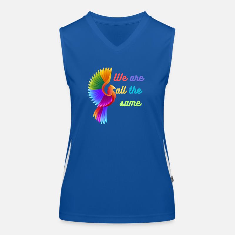 We are all the Same Funktionelles Kontrast-Tank Top für Frauen