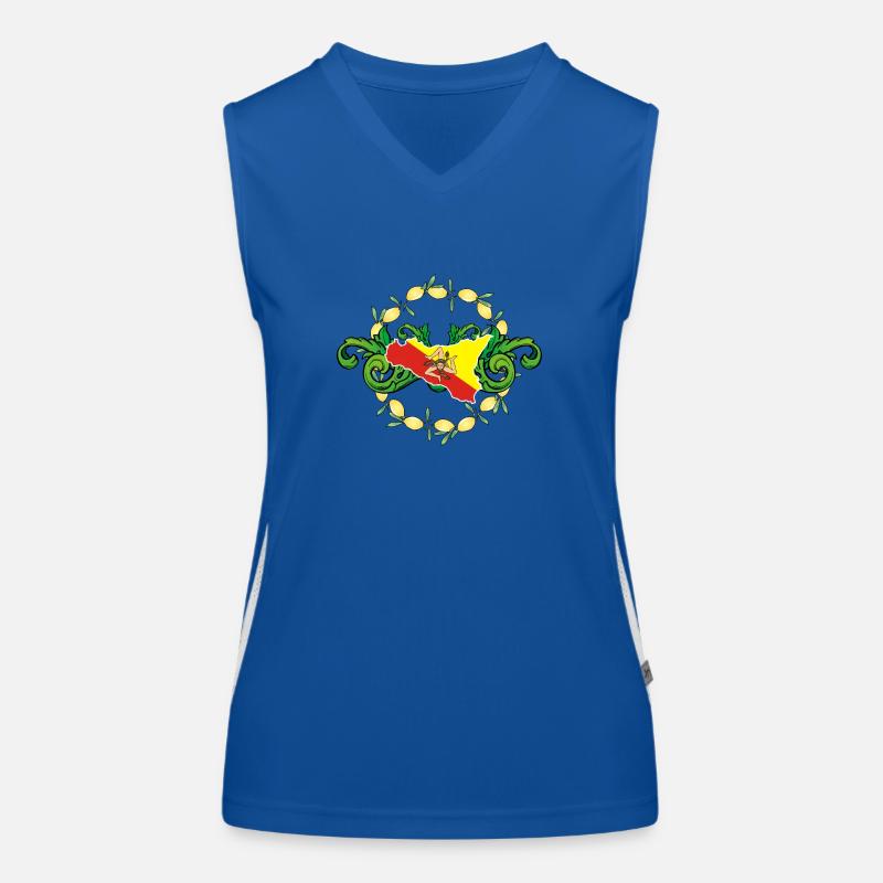 Sicily lemons Sicily Women's Functional Contrast Tank Top