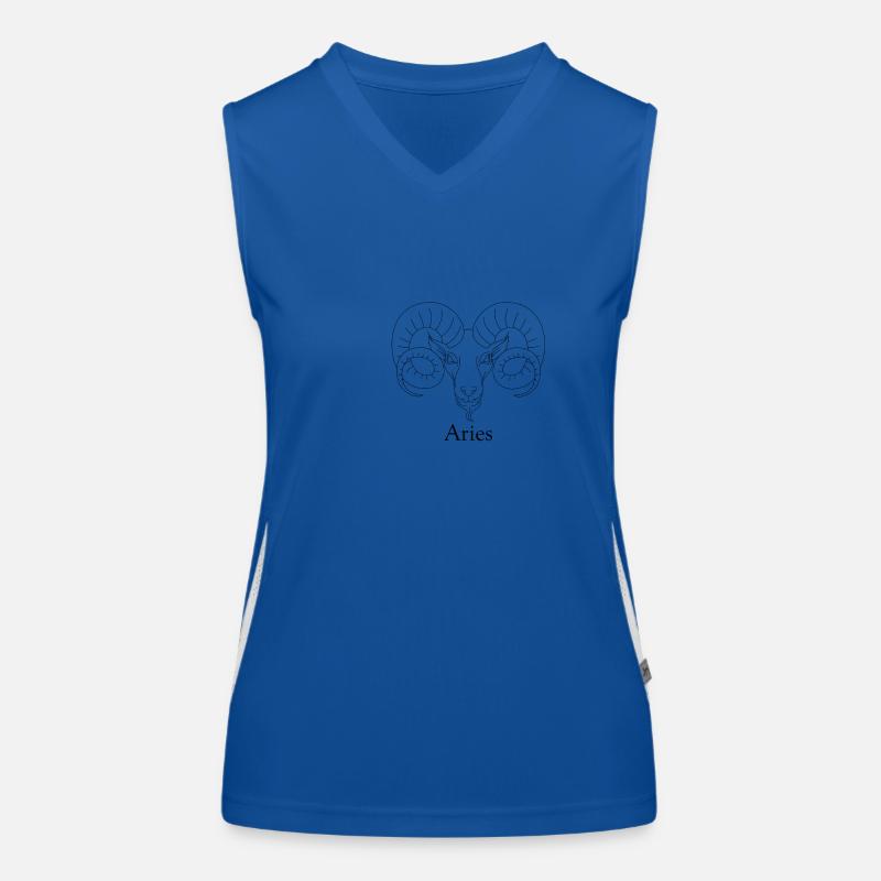 Sternzeichen - Widder Funktionelles Kontrast-Tank Top für Frauen
