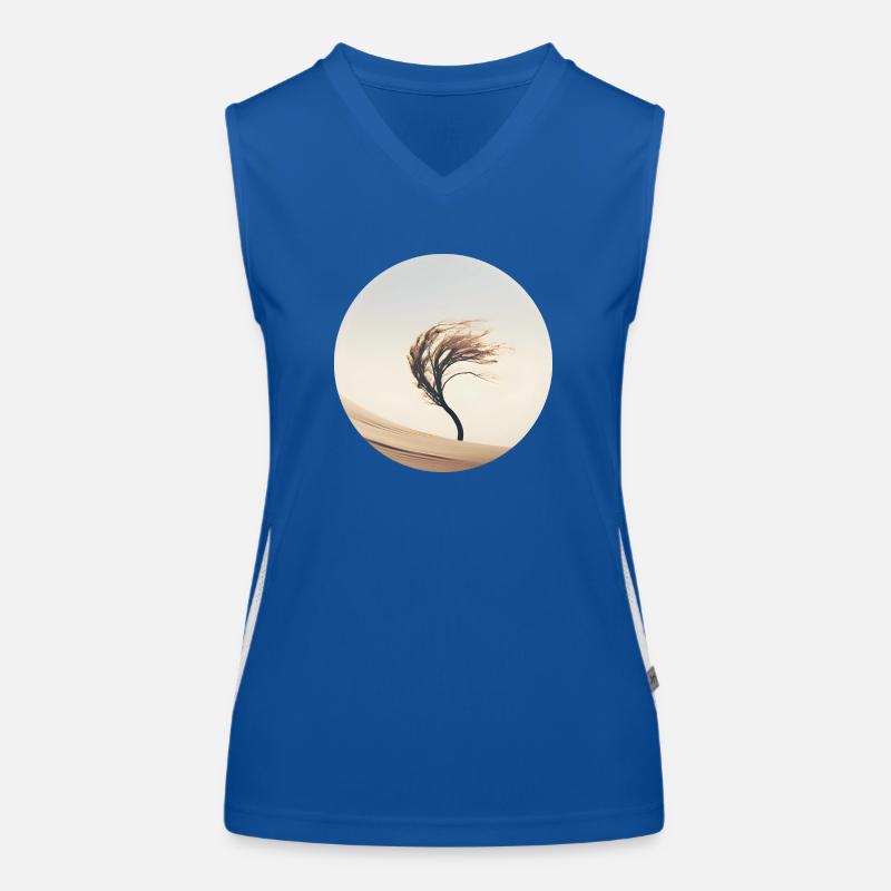 A tree in the wind Women's Functional Contrast Tank Top