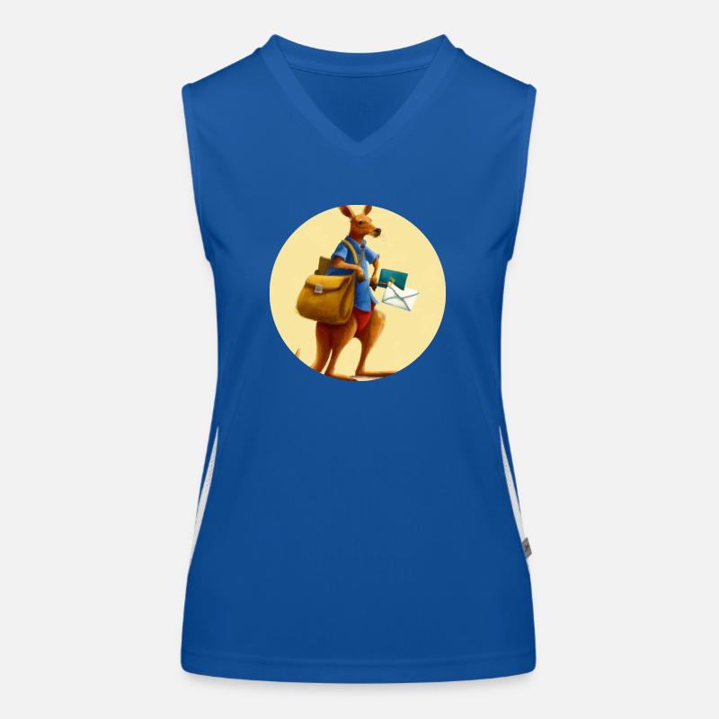 Känguru Briefträger Funktionelles Kontrast-Tank Top für Frauen