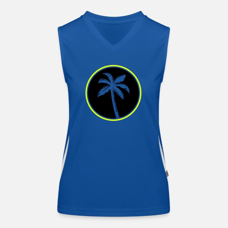 palme Funktionelles Kontrast-Tank Top für Frauen