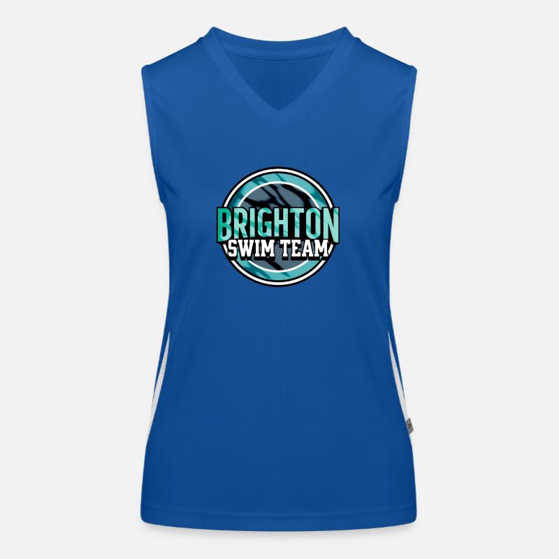 Brighton Swim Team - Women's Functional Contrast Tank Top - royal/white