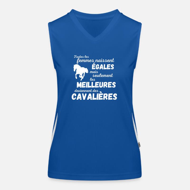 Meillures deviennetent des cavaliers Débardeur respirant contrasté Femme