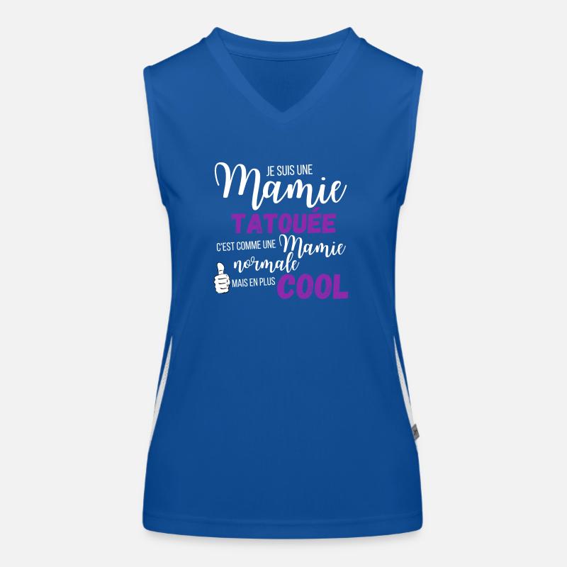 Mamie tatouee Débardeur respirant contrasté Femme