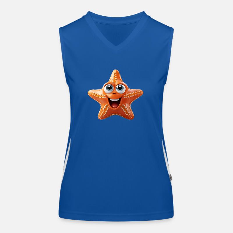 Funny Starfish Women's Functional Contrast Tank Top