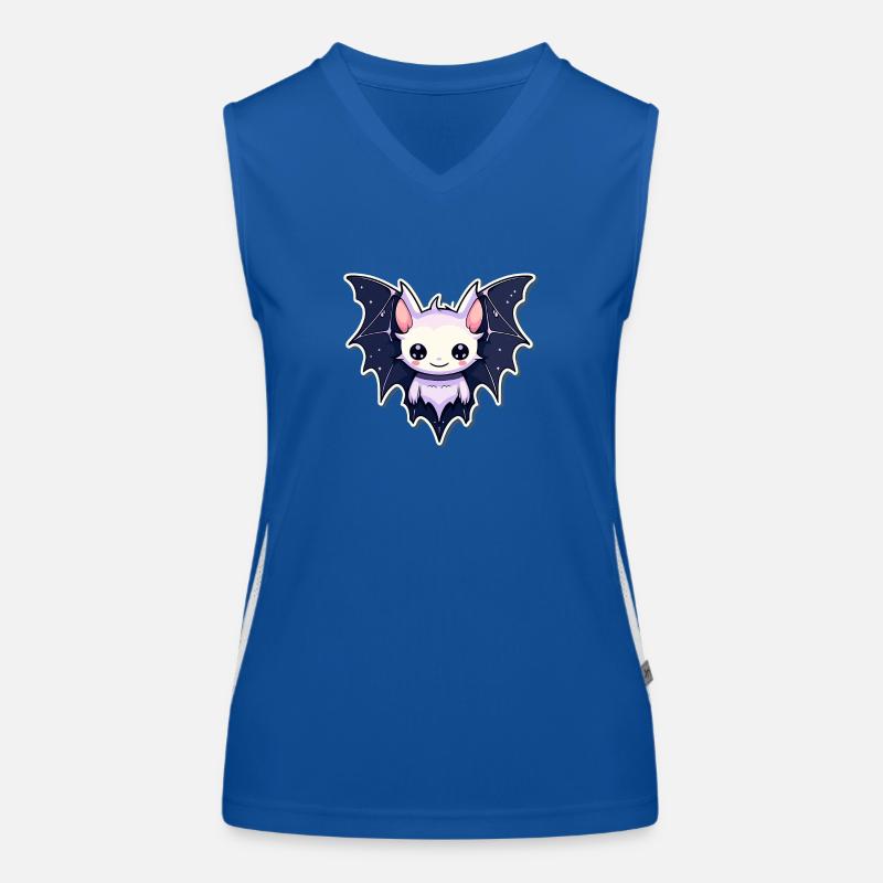 Bat Illustration Women's Functional Contrast Tank Top