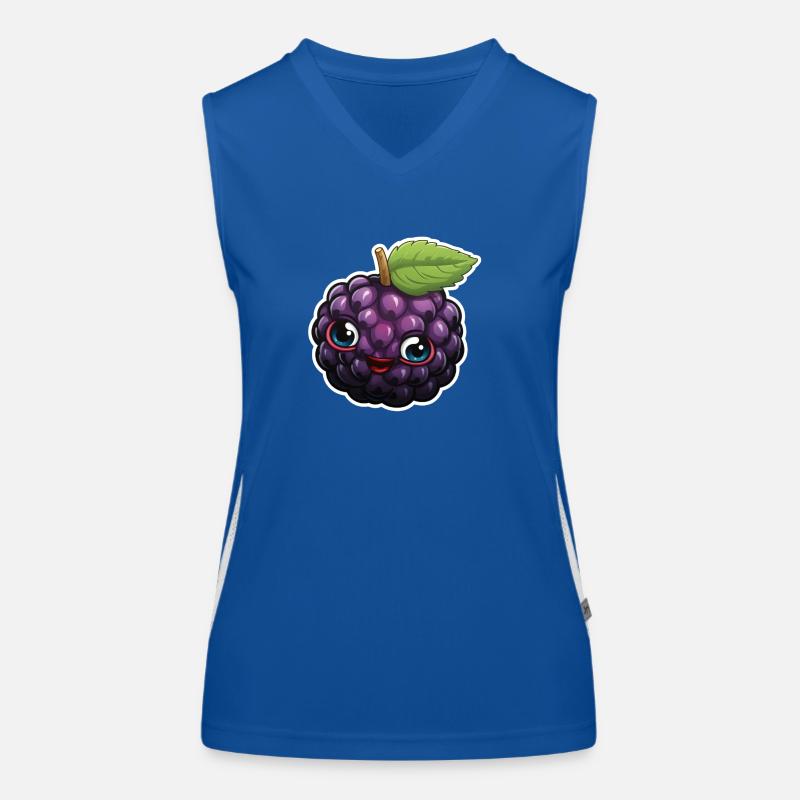 süße Brombeere Funktionelles Kontrast-Tank Top für Frauen