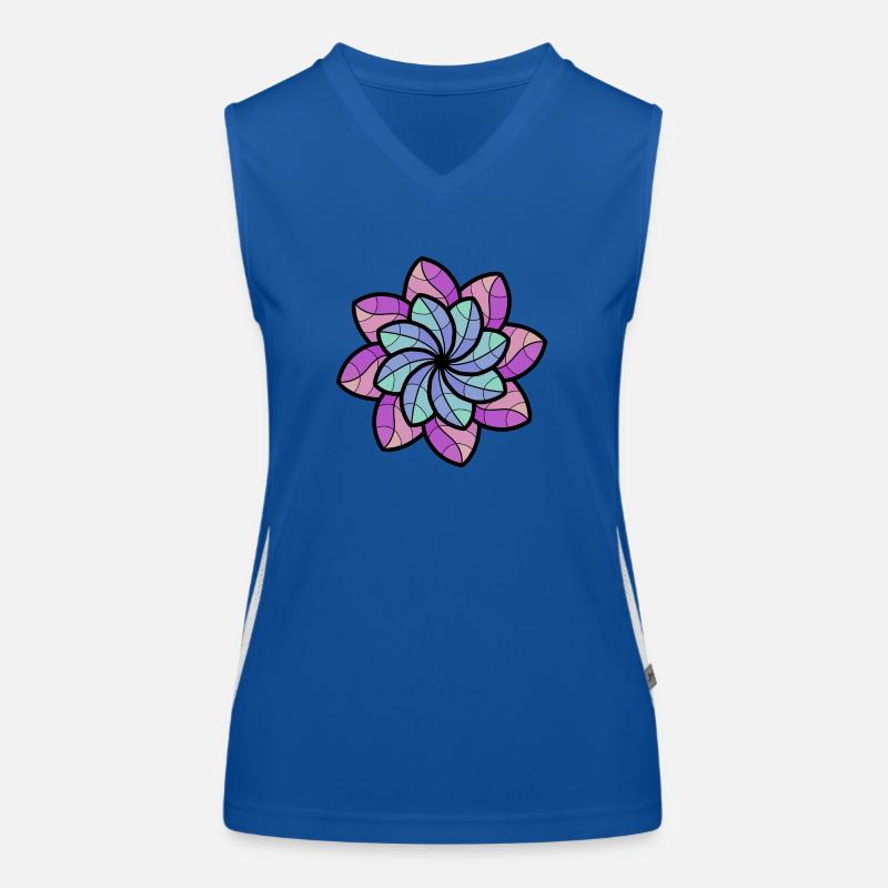 Blüte Funktionelles Kontrast-Tank Top für Frauen