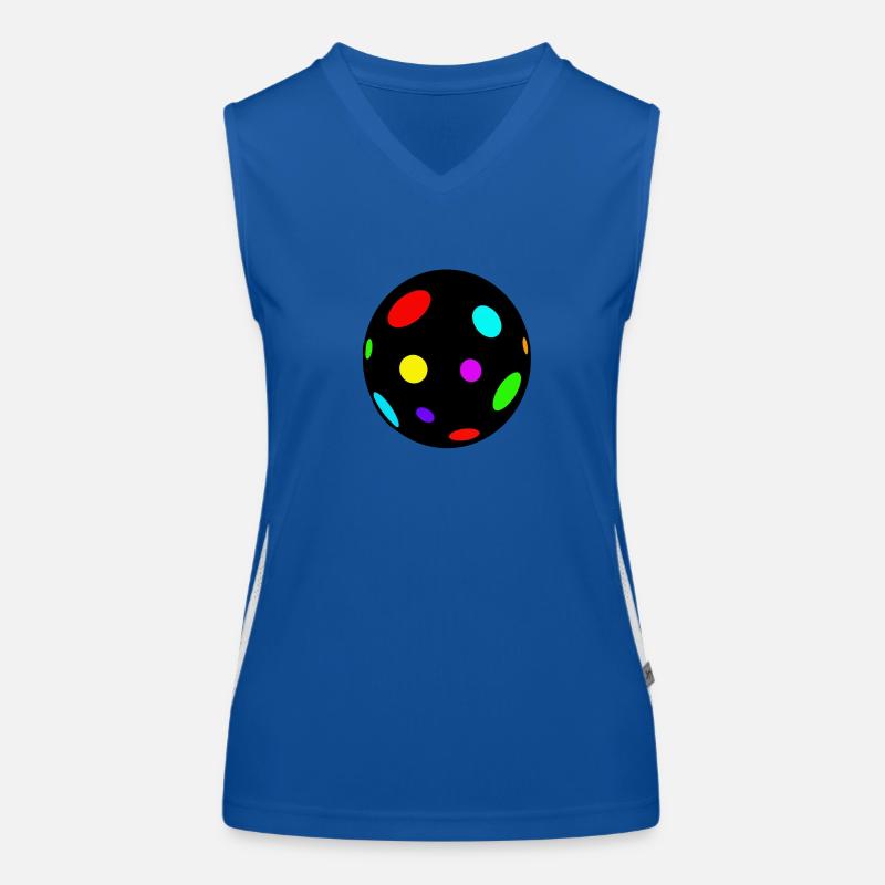 diskokugel Funktionelles Kontrast-Tank Top für Frauen