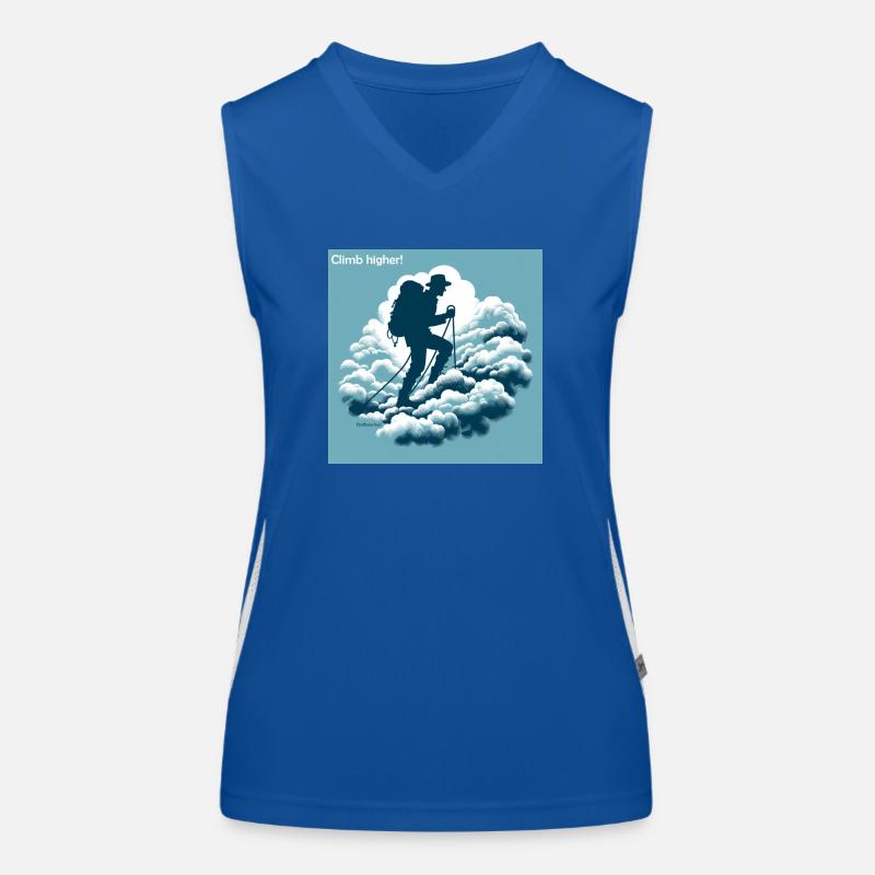 Climb higher Funktionelles Kontrast-Tank Top für Frauen