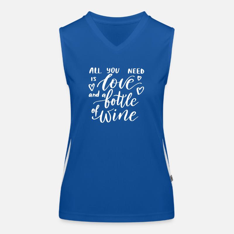 Wine Women's Functional Contrast Tank Top